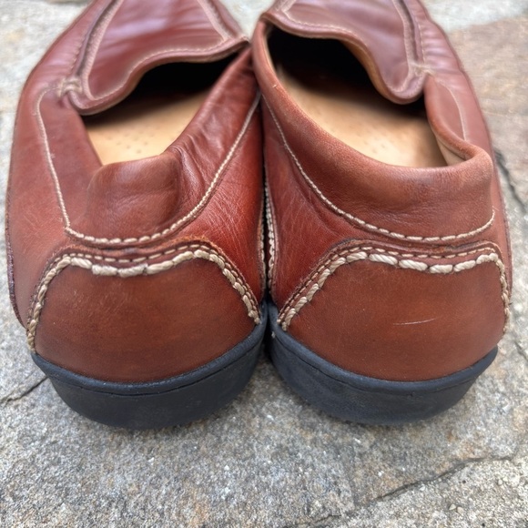 Dockers Brown Leather Slip-On Loafers - Picture 8 of 8